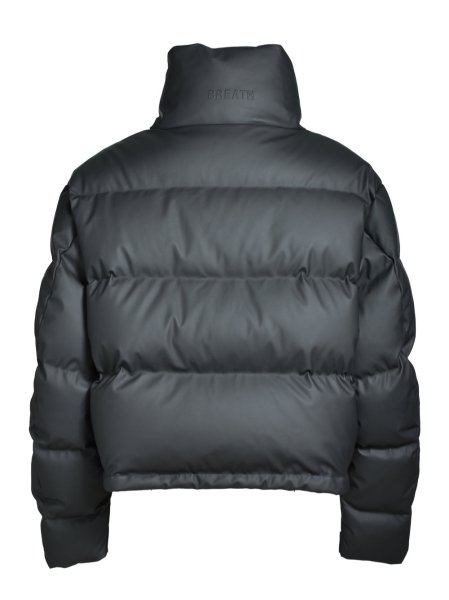 画像2: BREATH / faux leather matte down jacket  (2)