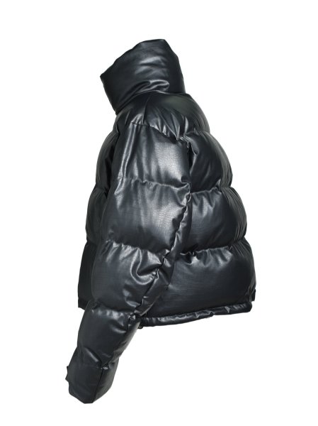 画像3: BREATH / faux leather matte crocodile down jacket  (3)