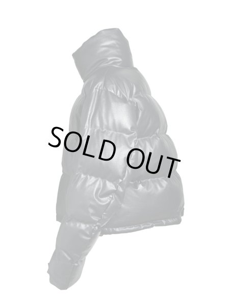 画像3: BREATH / faux leather matte crocodile down jacket  (3)