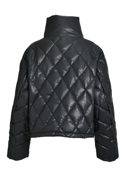 画像2: BREATH / faux leather quilting down jacket  (2)
