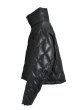 画像3: BREATH / faux leather quilting down jacket  (3)