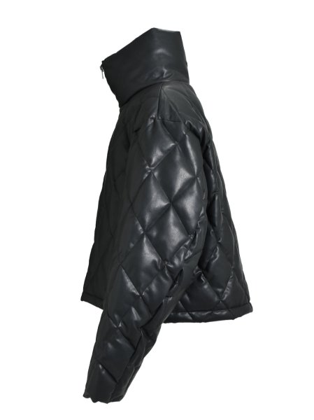 画像3: BREATH / faux leather quilting down jacket  (3)