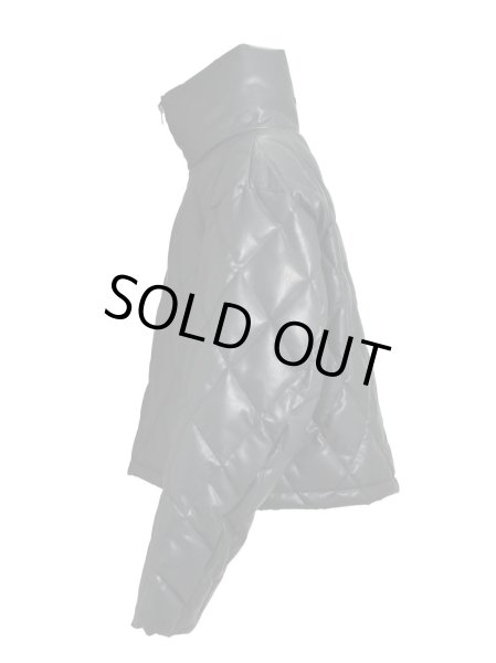 画像3: BREATH / faux leather quilting down jacket  (3)