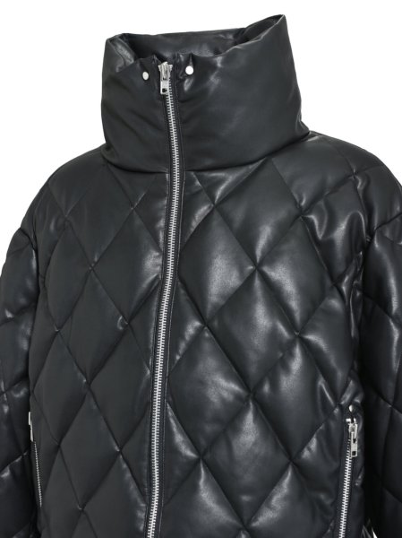 画像4: BREATH / faux leather quilting down jacket  (4)