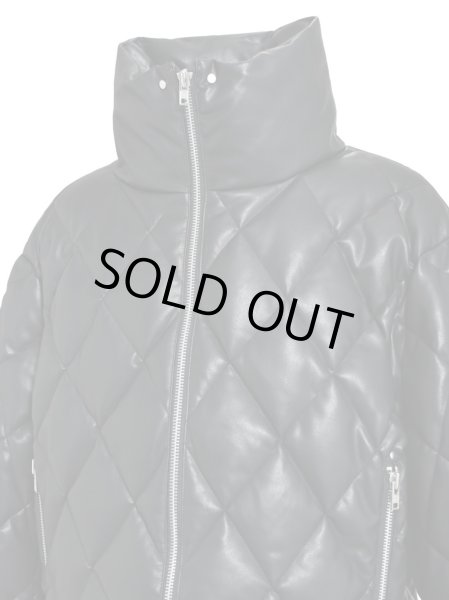 画像4: BREATH / faux leather quilting down jacket  (4)