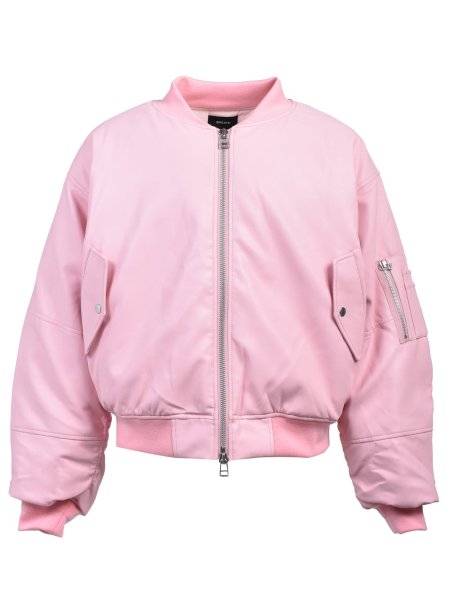 画像1: BREATH / faux leather bomber jacket  (1)