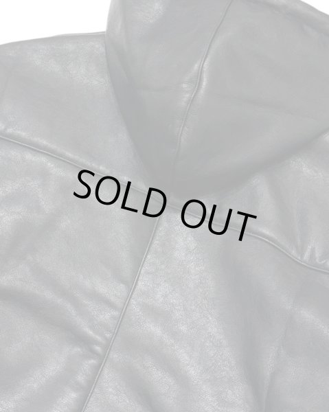 画像6: LAST NEST / faux leather boa hoodie  (6)