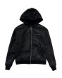 画像1: LAST NEST / faux leather boa hoodie  (1)
