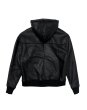 画像2: LAST NEST / faux leather boa hoodie  (2)