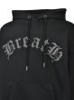 画像4: BREATH / old english logo rhinestone hoodie  (4)