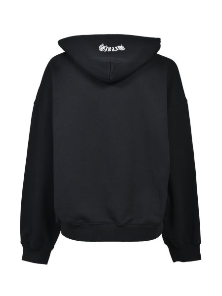 画像2: BREATH / old english logo rhinestone hoodie  (2)