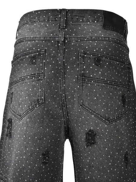 画像5: BREATH / script logo fade rhinestone denim pants  (5)