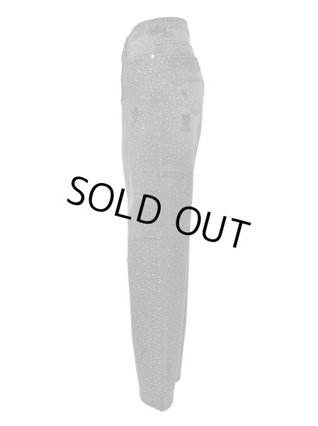 画像3: BREATH / script logo fade rhinestone denim pants  (3)