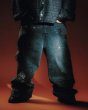 画像6: BREATH / script logo fade rhinestone denim pants  (6)