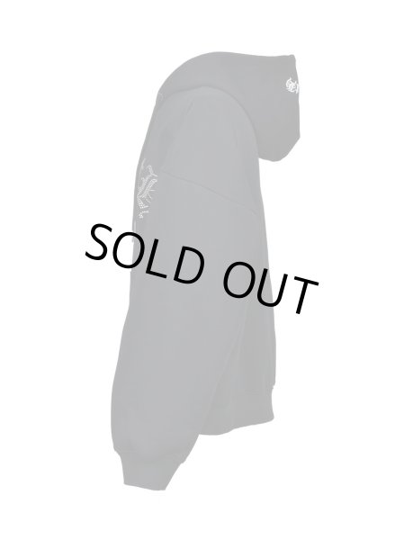 画像3: BREATH / old english logo rhinestone hoodie  (3)