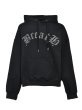 画像1: BREATH / old english logo rhinestone hoodie  (1)
