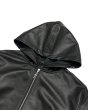 画像3: LAST NEST / leather hoodie  (3)