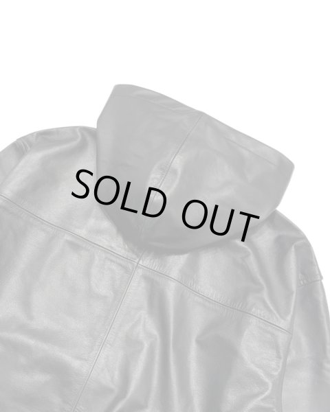 画像6: LAST NEST / leather hoodie  (6)