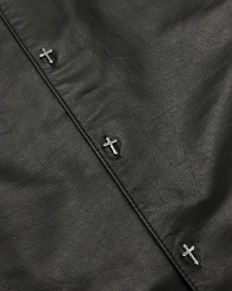 画像4: LAST NEST / leather shirts  (4)