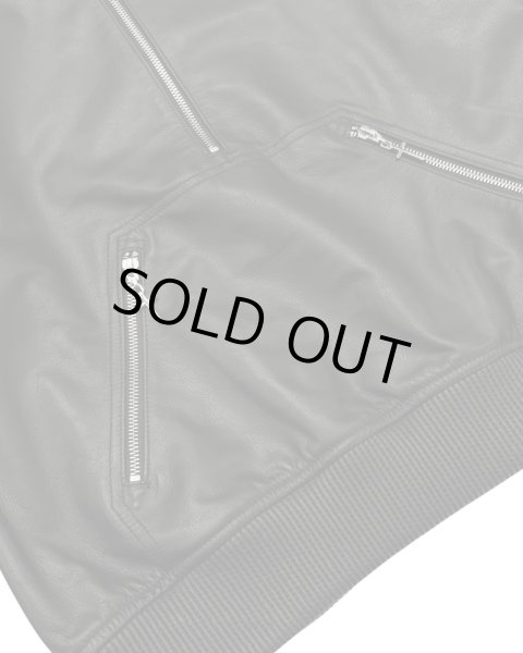 画像4: LAST NEST / leather hoodie  (4)