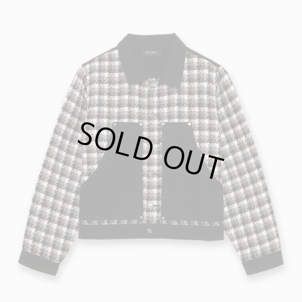 画像1: MLVINCE®︎ / painter check trucker jacket 　 (1)