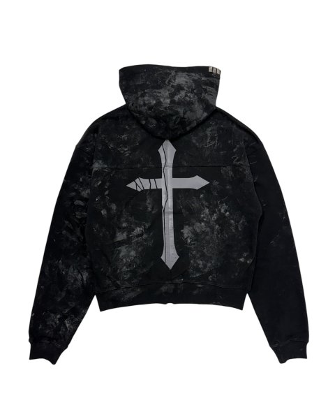 画像2: LAST NEST / coating logo hoodie (2)