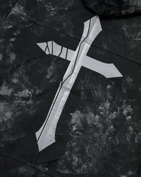 画像6: LAST NEST / coating logo hoodie (6)