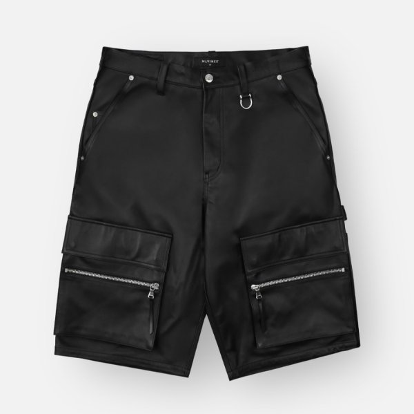 画像1: MLVINCE®︎ / leather cargo shorts 　  (1)