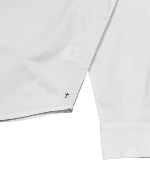 画像5: LAST NEST / white cross button l/s shirts  (5)