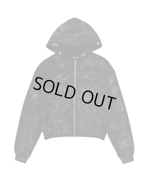 画像1: LAST NEST / coating logo hoodie (1)