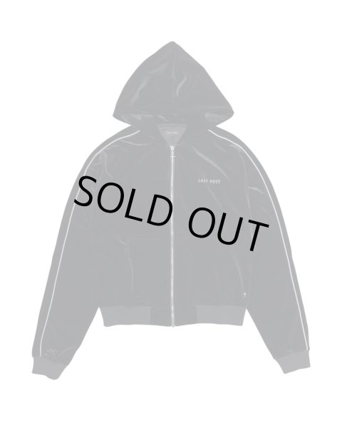 画像1: LAST NEST / velour track hoodie (1)