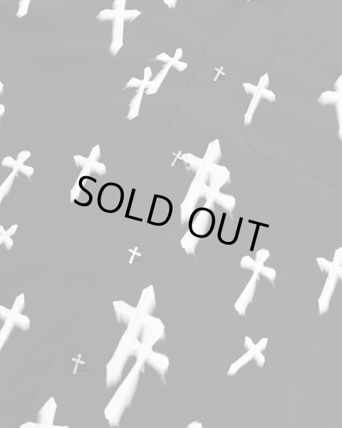 画像2: LAST NEST / cracked cross s/s shirts  (2)