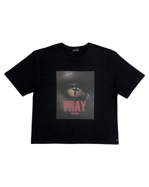 画像1: LAST NEST / pray eye t-shirt  (1)