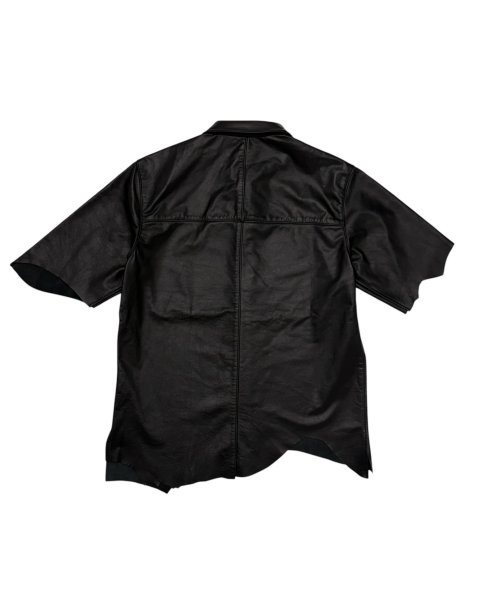 画像2: LAST NEST / leather s/s shirts  (2)