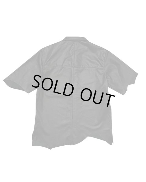 画像2: LAST NEST / leather s/s shirts  (2)