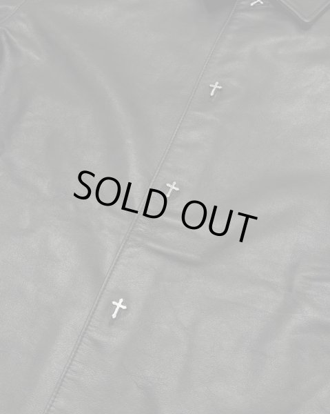 画像3: LAST NEST / leather s/s shirts  (3)