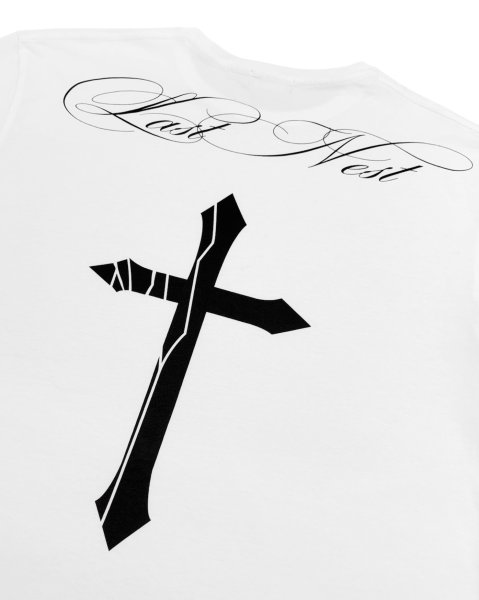 画像2: LAST NEST / cracked cross logo t-shirt  (2)