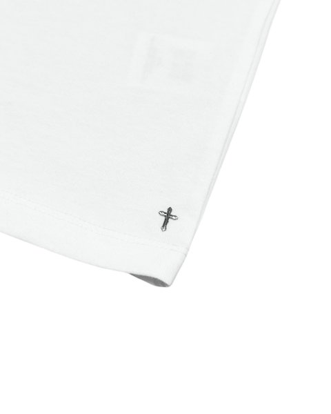 画像4: LAST NEST / cracked cross logo t-shirt  (4)