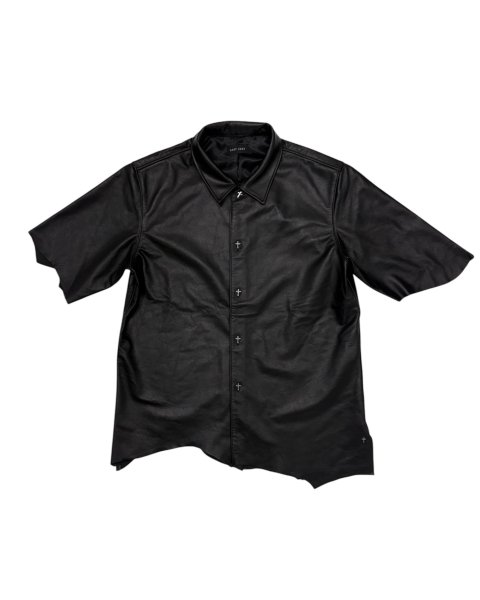 画像1: LAST NEST / leather s/s shirts  (1)