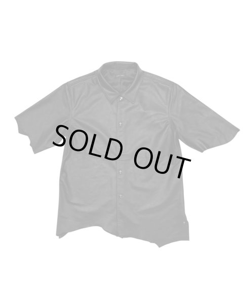 画像1: LAST NEST / leather s/s shirts  (1)