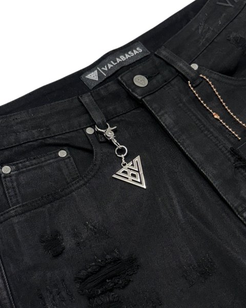 画像2: VALABASAS / baggy denim shorts (2)