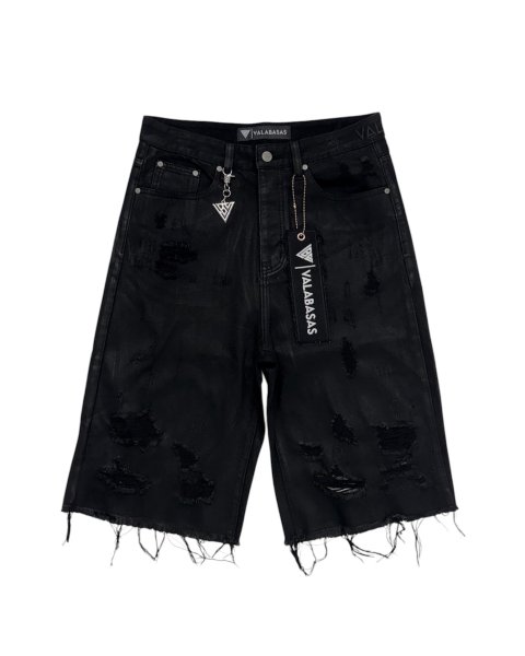 画像1: VALABASAS / baggy denim shorts (1)