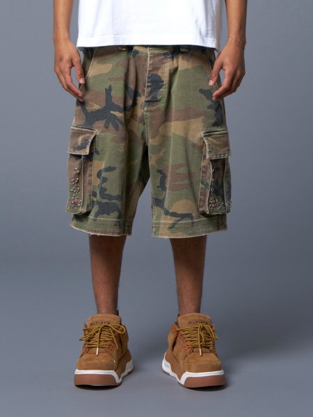 画像3: MLVINCE®︎ / studded military cargo shorts 　  (3)