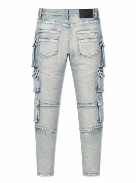 画像2: BREATH / coating slim cargo pants  (2)