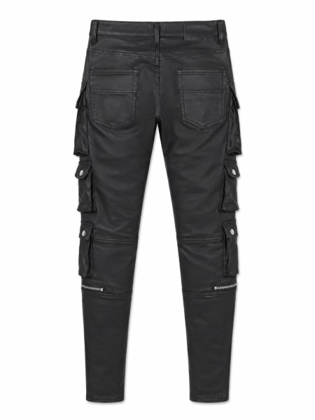 画像2: BREATH / coating slim cargo pants  (2)