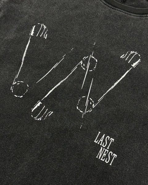 画像2: LAST NEST / saefty pin washed l/s t-shirt  (2)