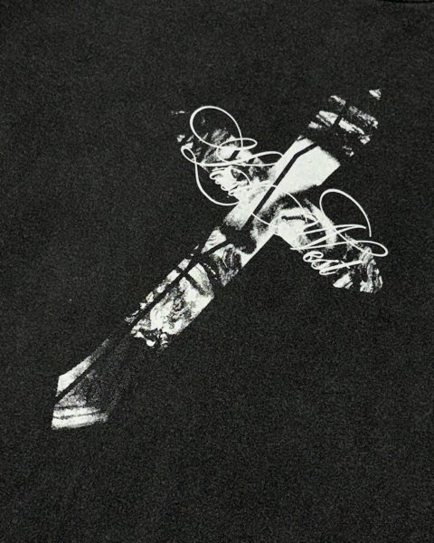 画像2: LAST NEST / jesus cross washed l/s t-shirt  (2)