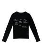 画像1: LAST NEST / lettering see-through l/s t-shirt  (1)
