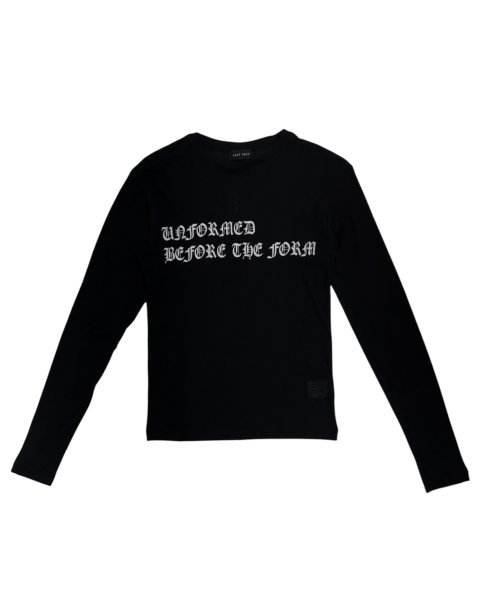 画像1: LAST NEST / old english see-through l/s t-shirt  (1)