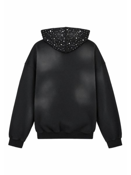 画像2: BREATH / pearl studs zip hoodie 　 (2)